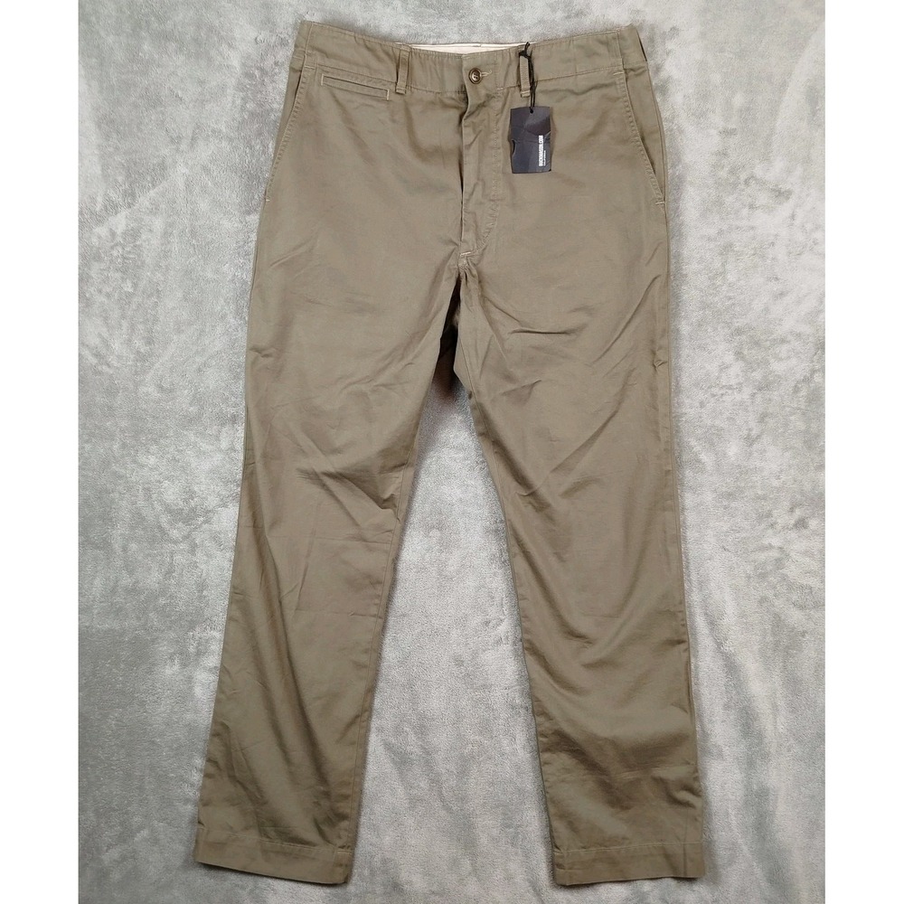 NWT Buck Mason Mens Mosswood Tropic Twill Pant Size 33 Carry-On‎ Ford Standard